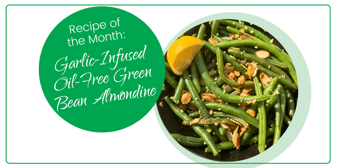 Garlic-Infused Oil Free Green Bean Almondine Recipe